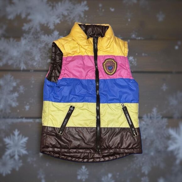 The Children’s Place Princess Reversible Puffer Vest Size 4 - Picture 1 of 5